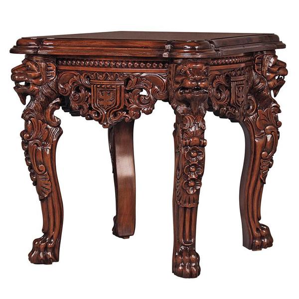 Design Toscano Specialty Accent Table, 24 Inch W, 26 Inch H, Browns AF57318